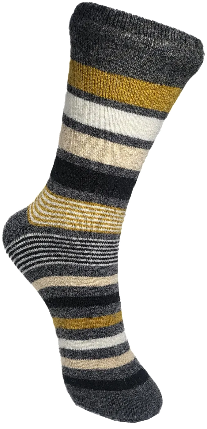 VERA TUCCI STRIPE PATTERN MEN'S THERMAL WINTER SOCKS RMD2305-89-02 NEW FOR AW23!