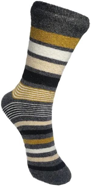VERA TUCCI STRIPE PATTERN MEN'S THERMAL WINTER SOCKS RMD2305-89-02 NEW FOR AW23!