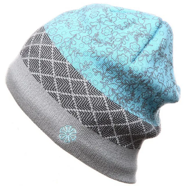 Warm Winter Snowboard Beanies - White,Green,Gray