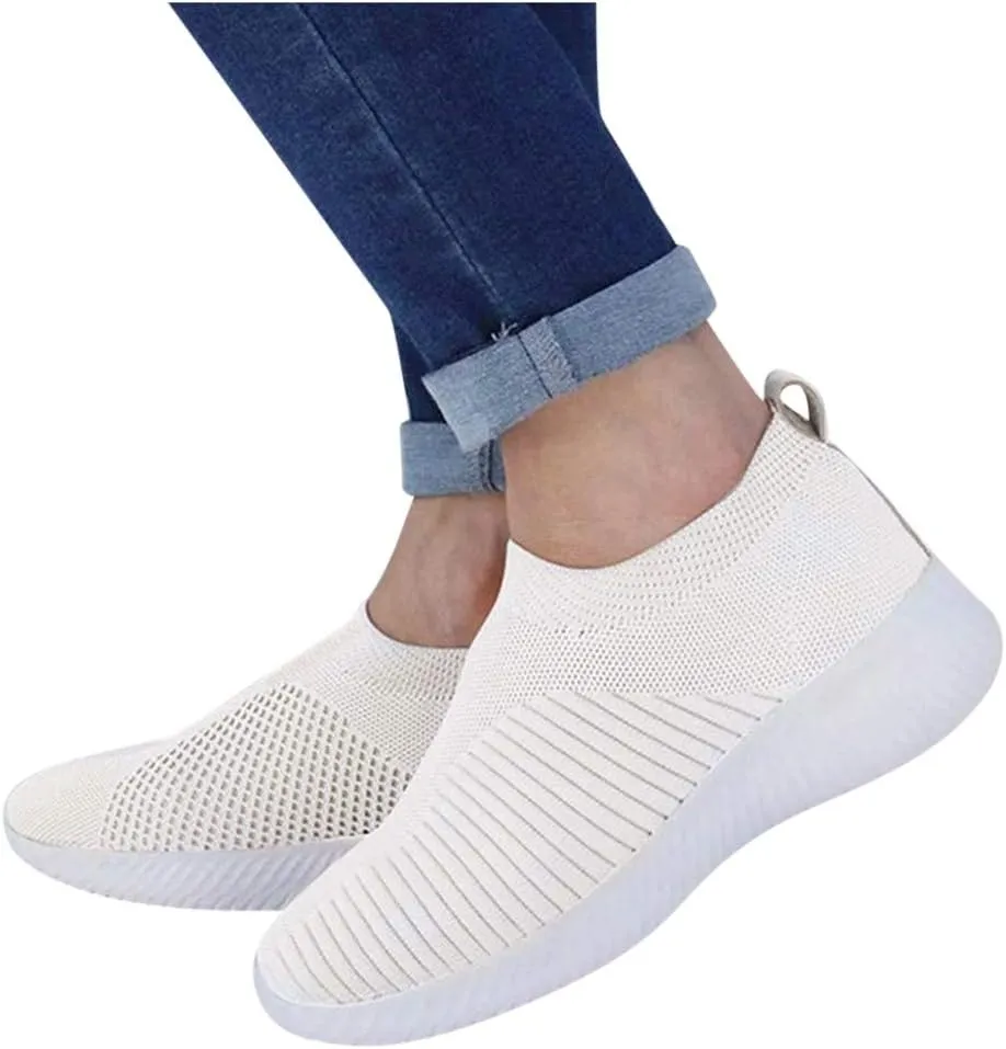Women's Fashion Sneaker Non Slip Work Wide Comfortable Slip Resistant Work Shoes Extra Wide Walking Shoes for Men Women Loafers Comfortable Basketball Sneakers