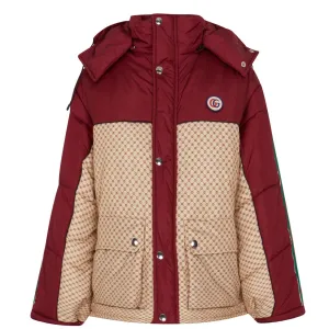 Womens Gucci GG Parachute Padded Jacket