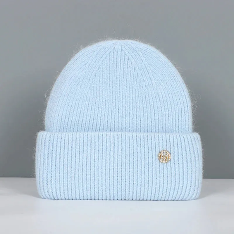 Women's Winter Beanie - Real Rabbit Fur Warm Hat