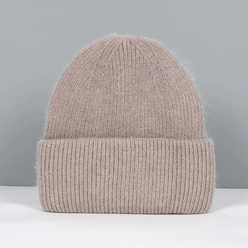 Women's Winter Beanie - Real Rabbit Fur Warm Hat