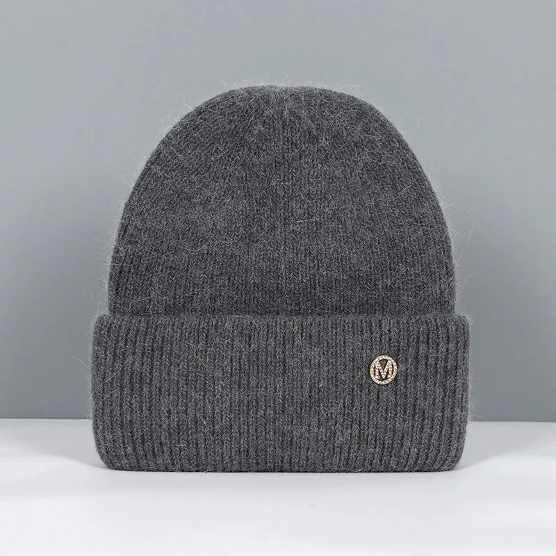 Women's Winter Beanie - Real Rabbit Fur Warm Hat