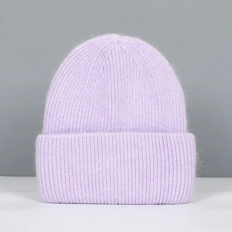 Women's Winter Beanie - Real Rabbit Fur Warm Hat