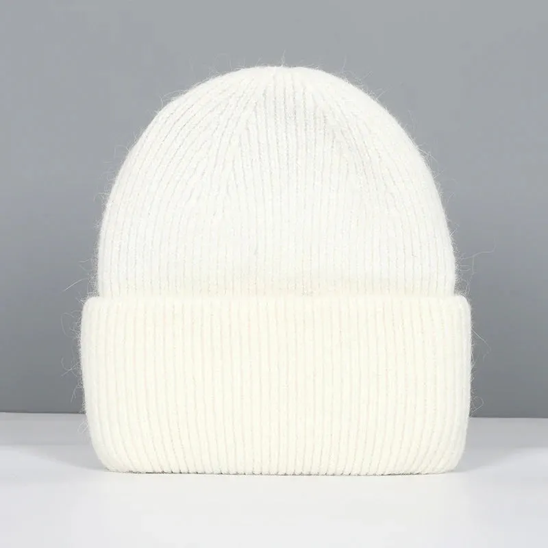 Women's Winter Beanie - Real Rabbit Fur Warm Hat