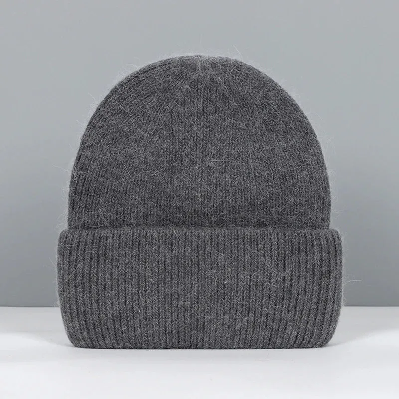 Women's Winter Beanie - Real Rabbit Fur Warm Hat