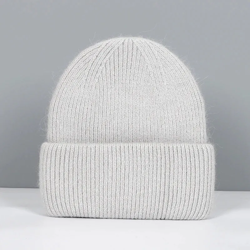 Women's Winter Beanie - Real Rabbit Fur Warm Hat