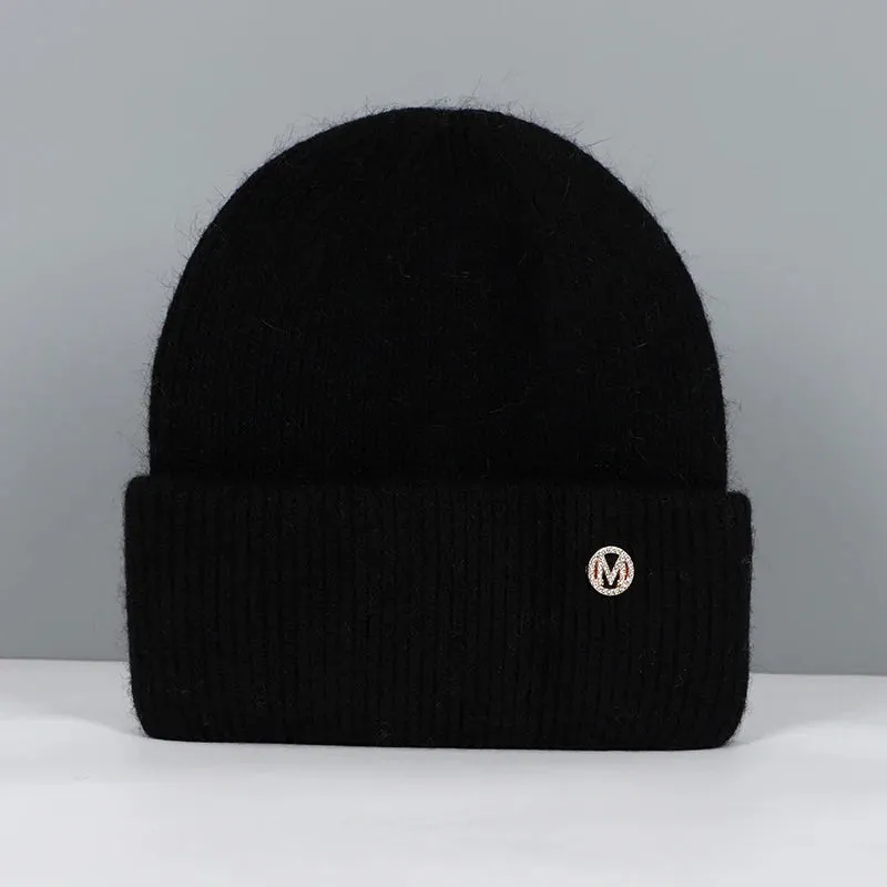 Women's Winter Beanie - Real Rabbit Fur Warm Hat