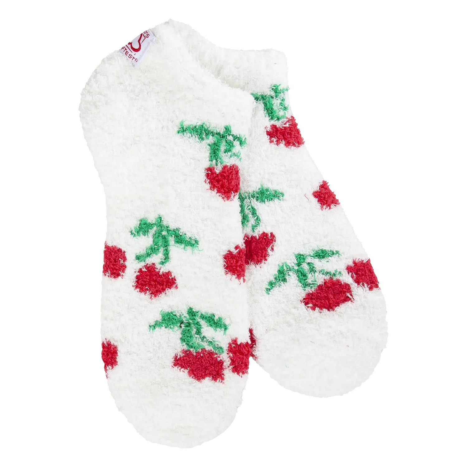 Worlds Softest Socks Cozy Low Cherries 75122